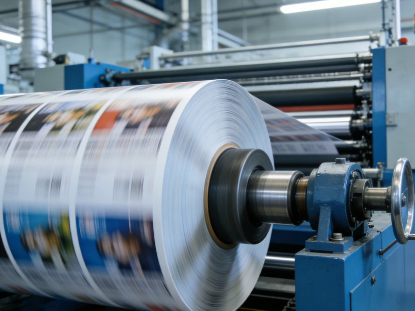 印刷廠正在工作